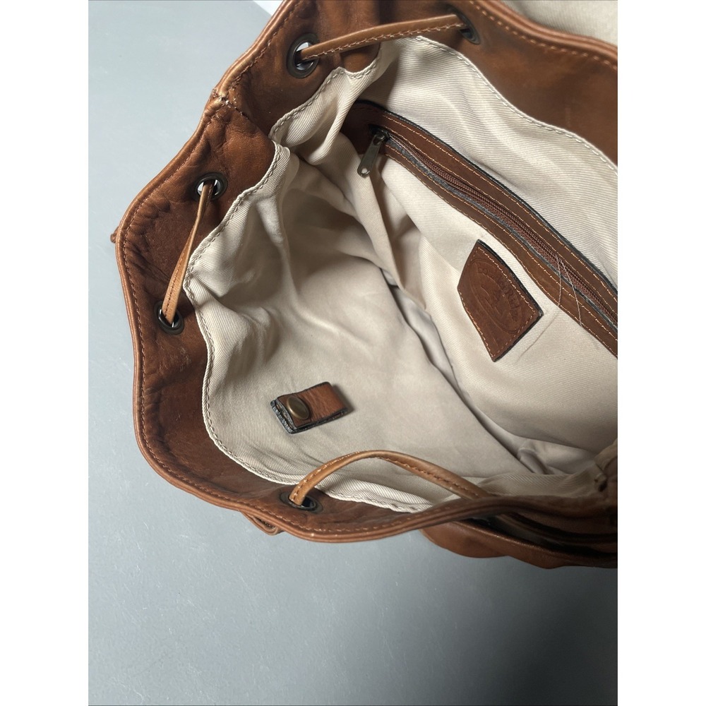 Boulder Ridge Backpack Cowhide Leather Rucksack Bag - Picture 11 of 14
